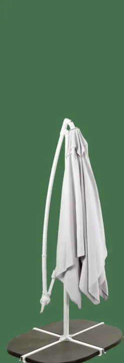 CASA FIJI Parasol Déporté Sans Pied De Parasol Gris Clair