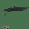 CASA FIJI Parasol Déporté Sans Pied De Parasol Noir