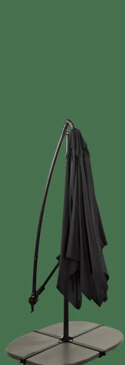 CASA FIJI Parasol Déporté Sans Pied De Parasol Noir