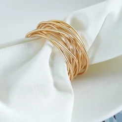 CASA FILLY Rond De Serviette Doré