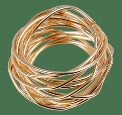 CASA FILLY Rond De Serviette Doré