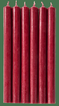 CASA FINA Bougies Set De 6 Bordeaux