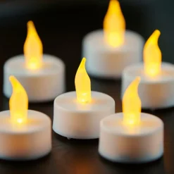 CASA FLAME Bougies Chauffe-plat Set De 75 Blanc