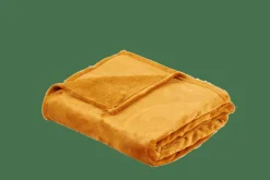 CASA FLANELLA Plaid Jaune Foncé