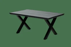 CASA FORMAX Table De Jardin Avec Pieds X Noir