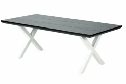 CASA FORMAX Table De Jardin Avec Pieds X Noir/blanc