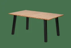 CASA FORMAX Table De Jardin Avec Pieds X Natural/noir