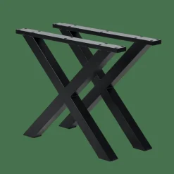CASA FORMAX Table De Jardin Avec Pieds X Natural/noir