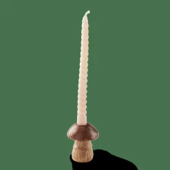 CASA FUNGI Bougeoir Brun