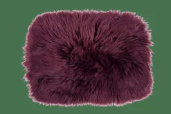 CASA FUR Set De Table Rouge Foncé