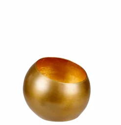 CASA GIMINI Support Bougie Chauffe-plat Doré