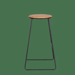 CASA GIULIA Tabouret De Bar Noir, Naturel