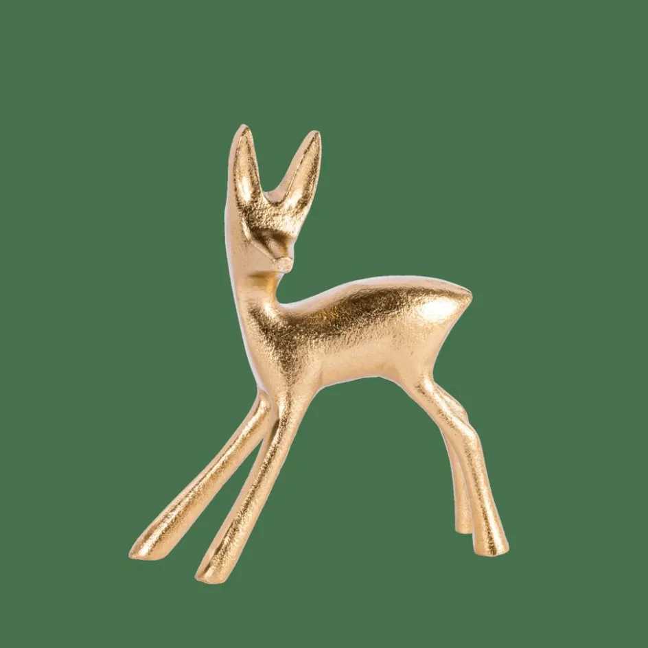 CASA GOLDY Décoratif Cerf Doré
