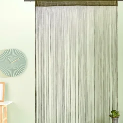 CASA GREEN Rideau à Franges Vert