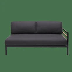 CASA HANNA Lounge Teck Banc Noir