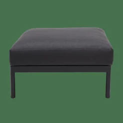 CASA HANNA Lounge Teck Repose-pied Noir, Naturel