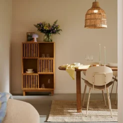 CASA HELGE Armoire à Compartiments Naturel