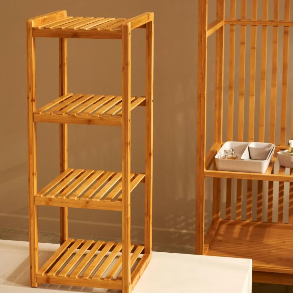 CASA HELGE Étagère 3 Tiroirs Naturel