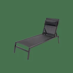 CASA HUGO Chaise Longue Set De 2 Noir