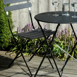 CASA IMPERIAL Ensemble Bistrot Rond Noir