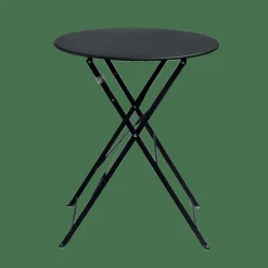 CASA IMPERIAL Table Pliante Rond Noir