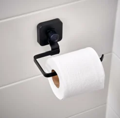 CASA INDUSTRIA Porte-rouleau WC Avec Ventouse Noir
