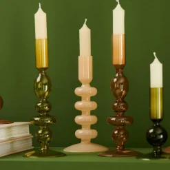 CASA ISA Bougeoir Opale Crème Crème