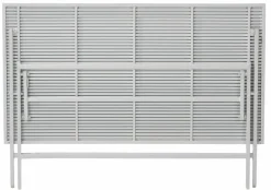 CASA JESSE Ensemble Bistrot Rectangulaire Blanc