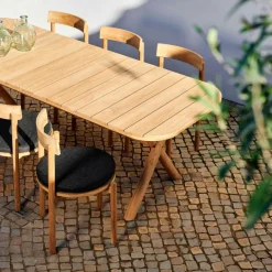 CASA JULES Set De Jardin Avec Coussins De Chaise Noir