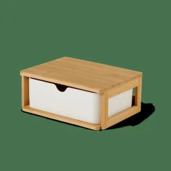 CASA KONDO Organisateur 1 Tiroir Blanc, Naturel