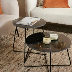 CASA MARBO Table D'appoint Noir