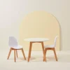 CASA MATHIAS Table Pour Enfants Avec 2 Chaises Natural/blanc