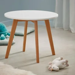 Enfant CASA MATHIAS Table Pour Enfants Blanc, Naturel