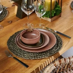 CASA MIA Set De Table Noir