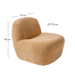 CASA MIKE Fauteuil Brun