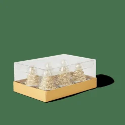 CASA MINNY Bougies Chauffe-plat Doré