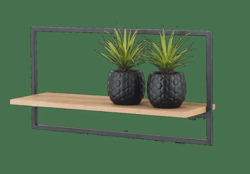 CASA MIX&MATCH Étagère à Suspendre Noir, Naturel