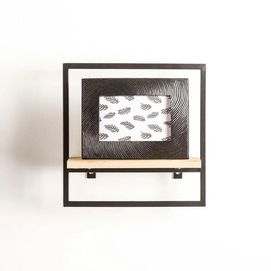 CASA MIX&MATCH Étagère à Suspendre Noir, Naturel