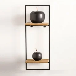 CASA MIX&MATCH Étagère à Suspendre Noir, Naturel