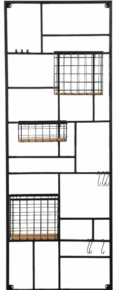 CASA MODULAR Set De 7 Crochets Noir