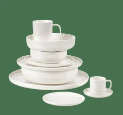 CASA MOON Assiette Creuse Blanc