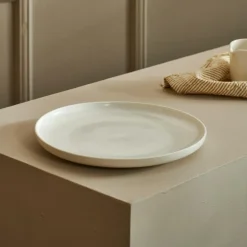 CASA MOON Assiette Plate Blanc