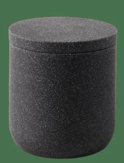 CASA MOON Boîte à Coton Avec Couvercle Gris Foncé