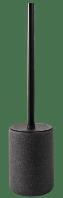 CASA MOON Brosse WC Avec Support Noir, Gris Foncé