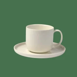 CASA MOON Tasse Et Soucoupe 20 CL Blanc