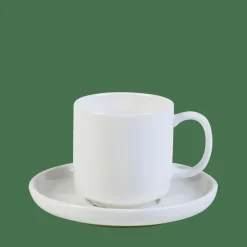 CASA MOON Tasse Et Soucoupe Expresso 9 CL Blanc