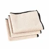 CASA MULTI Chiffon Microfibre Set De 3 Noir