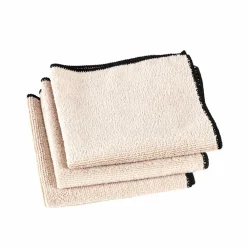 CASA MULTI Chiffon Microfibre Set De 3 Noir