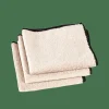 CASA MULTI Chiffon Microfibre Set De 3 Beige