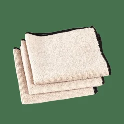 CASA MULTI Chiffon Microfibre Set De 3 Beige